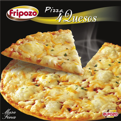 Pizza 4 quesos horno de piedra - Fripozo: Las mejores recetas para compartir